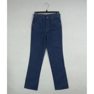 Vintage Maverick Jeans Womens 27x32 Straight Leg Dark Wash Denim Western USA